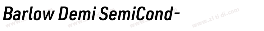 Barlow Demi SemiCond字体转换